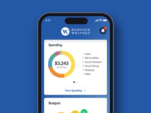 Hancock Whitney Mobile App