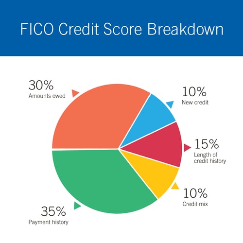 Factors that make up a credit score
