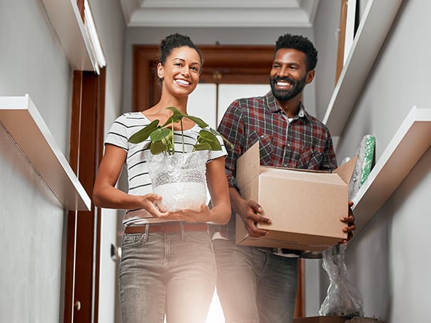 Couple moving into home