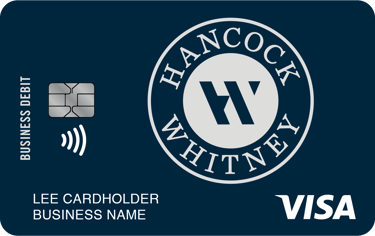 Hancock Whitney business debit card