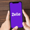 Cell phone displaying Zelle