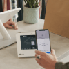 Clover point-of-sale system in use