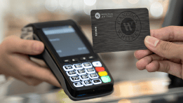 Credit card used to pay for a purchase