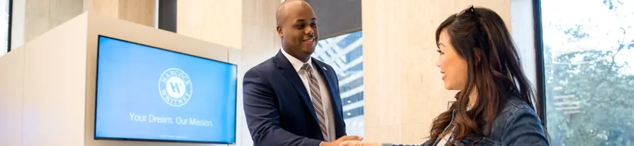 Manager welcoming new team member