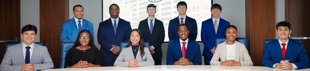 Hancock Whitney intern group photo