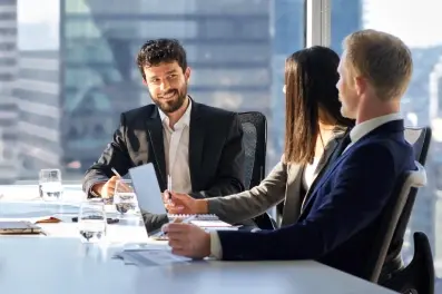 Corporate meeting to discuss asset-based lending options
