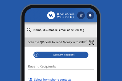Sending money with Zelle, step 2