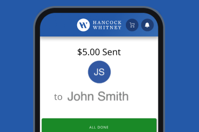 Sending money with Zelle, step 3